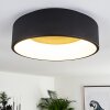 Kampal Plafondlamp LED Zwart, 1-licht
