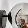 Koyoto Kogellampje, Wandlamp, Muurspot Chroom, Rookkleurig, 1-licht