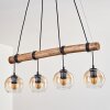 Koyoto Hanglamp, Kogellampje, Hanglamp Natuurlijke kleuren, Zwart, 4-lichts