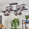 Gastor Plafondlamp, Kogellampje Rookkleurig, 8-lichts