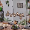 Chehalis Kogellampje, Hanglamp Rookkleurig, 10-lichts