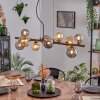 Chehalis Hanglamp, Kogellampje, Hanglamp Amber, Rookkleurig, 10-lichts
