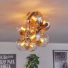 Gastor Plafondlamp, Kogellampje Amber, Duidelijk, 8-lichts