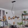 Chehalis Hanglamp, Kogellampje, Hanglamp Chroom, Duidelijk, Rookkleurig, 8-lichts