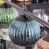 Koyoto Hanglamp, Kogellampje, Hanglamp Blauw, Groen, Koperkleurig, 4-lichts