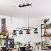 Koyoto Hanglamp, Kogellampje, Hanglamp Blauw, Groen, Koperkleurig, 4-lichts