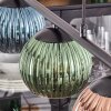 Koyoto Hanglamp, Kogellampje, Hanglamp Blauw, Groen, Koperkleurig, 5-lichts
