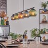 Koyoto Hanglamp, Kogellampje, Hanglamp Blauw, Groen, Koperkleurig, 5-lichts
