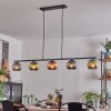 Koyoto Hanglamp, Kogellampje, Hanglamp Blauw, Groen, Koperkleurig, 5-lichts