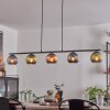 Koyoto Hanglamp, Kogellampje, Hanglamp Blauw, Groen, Koperkleurig, 5-lichts