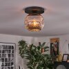 Ripoll Plafondlamp, Kogellampje Chroom, Rookkleurig, 1-licht