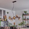 Gastor Hanglamp, Kogellampje, Hanglamp Duidelijk, Rookkleurig, 8-lichts