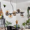 Gastor Hanglamp, Kogellampje, Hanglamp Amber, Duidelijk, Rookkleurig, 8-lichts