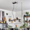 Gastor Hanglamp, Kogellampje, Hanglamp Amber, Duidelijk, Rookkleurig, 8-lichts