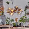 Gastor Hanglamp, Kogellampje, Hanglamp Amber, Duidelijk, Rookkleurig, 8-lichts