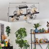 Koyoto Plafondlamp, Kogellampje Amber, Duidelijk, Rookkleurig, 8-lichts