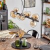 Chehalis Hanglamp, Kogellampje, Hanglamp Amber, Duidelijk, 10-lichts
