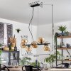 Koyoto Hanglamp, Kogellampje, Hanglamp Amber, Rookkleurig, 8-lichts