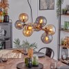 Gastor Hanglamp, Kogellampje, Hanglamp Amber, Rookkleurig, 8-lichts