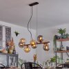 Gastor Hanglamp, Kogellampje, Hanglamp Amber, Rookkleurig, 8-lichts