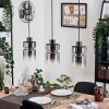 Hasvik Hanglamp, Hanglamp Chroom, Zwart, 3-lichts