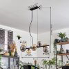 Chehalis Hanglamp, Kogellampje, Hanglamp Amber, Rookkleurig, 8-lichts