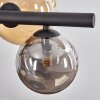 Chehalis Hanglamp, Kogellampje, Hanglamp Amber, Rookkleurig, 8-lichts