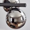 Koyoto Hanglamp, Kogellampje, Hanglamp Chroom, Rookkleurig, 8-lichts