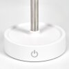 Amien Buiten tafellamp, Tafellamp LED Zilver, Wit, 1-licht
