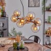 Koyoto Hanglamp, Kogellampje, Hanglamp Amber, Duidelijk, 8-lichts