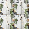 Limmingen Staande lamp Hout licht, Zwart, 4-lichts