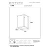 Lucide CLAIRE Wandlamp voor buiten Wit, 1-licht