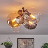 Gastor Plafondlamp, Kogellampje Amber, Duidelijk, Rookkleurig, 4-lichts