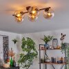 Gastor Plafondlamp, Kogellampje Amber, Duidelijk, 5-lichts