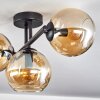Koyoto Plafondlamp, Kogellampje Amber, 3-lichts