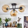 Koyoto Plafondlamp, Kogellampje Amber, 3-lichts