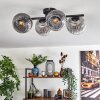 Koyoto Plafondlamp, Kogellampje Duidelijk, Rookkleurig, 4-lichts