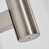 Beira Wandlamp voor buiten, Wandlamp Nikkel mat, 1-licht