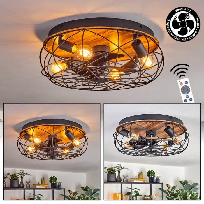Tourais Plafondlamp, Plafondventilator met verlichting LED