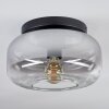 Boza Plafondlamp, Kogellampje Duidelijk, Rookkleurig, 1-licht