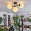 Gastor Plafondlamp, Kogellampje Wit, 3-lichts