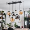 Gastor Hanglamp, Kogellampje, Hanglamp Amber, Duidelijk, Rookkleurig, 8-lichts