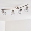 Parado Plafondlamp Nikkel mat, 4-lichts