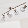 Parado Plafondlamp Nikkel mat, 4-lichts