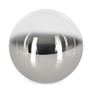 Glazen lampenkap  Chehalis Reserve glas, reserveonderdeel 12 cm Chroom, Duidelijk, Rookkleurig