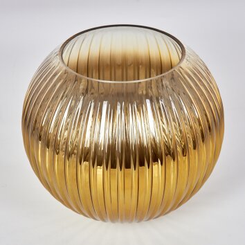 Glazen lampenkap  Koyoto Reserve glas, reserveonderdeel 20 cm Goud, Duidelijk
