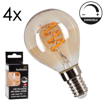 E14 LED 4 Watt warm wit dimbaar 220 Lumen