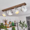 Herford Plafondlamp Hout donker, 4-lichts