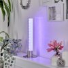 Flaut Tafellamp LED Nikkel mat, 1-licht, Afstandsbediening, Kleurwisselaar