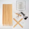 Bassagoda Staande lamp Natuurlijke kleuren, 1-licht